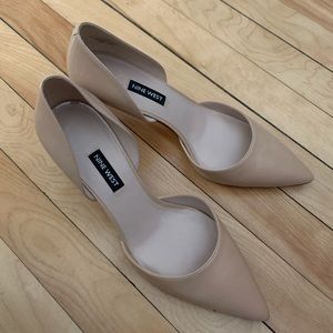 Nine West Two-Tone Tan Heels